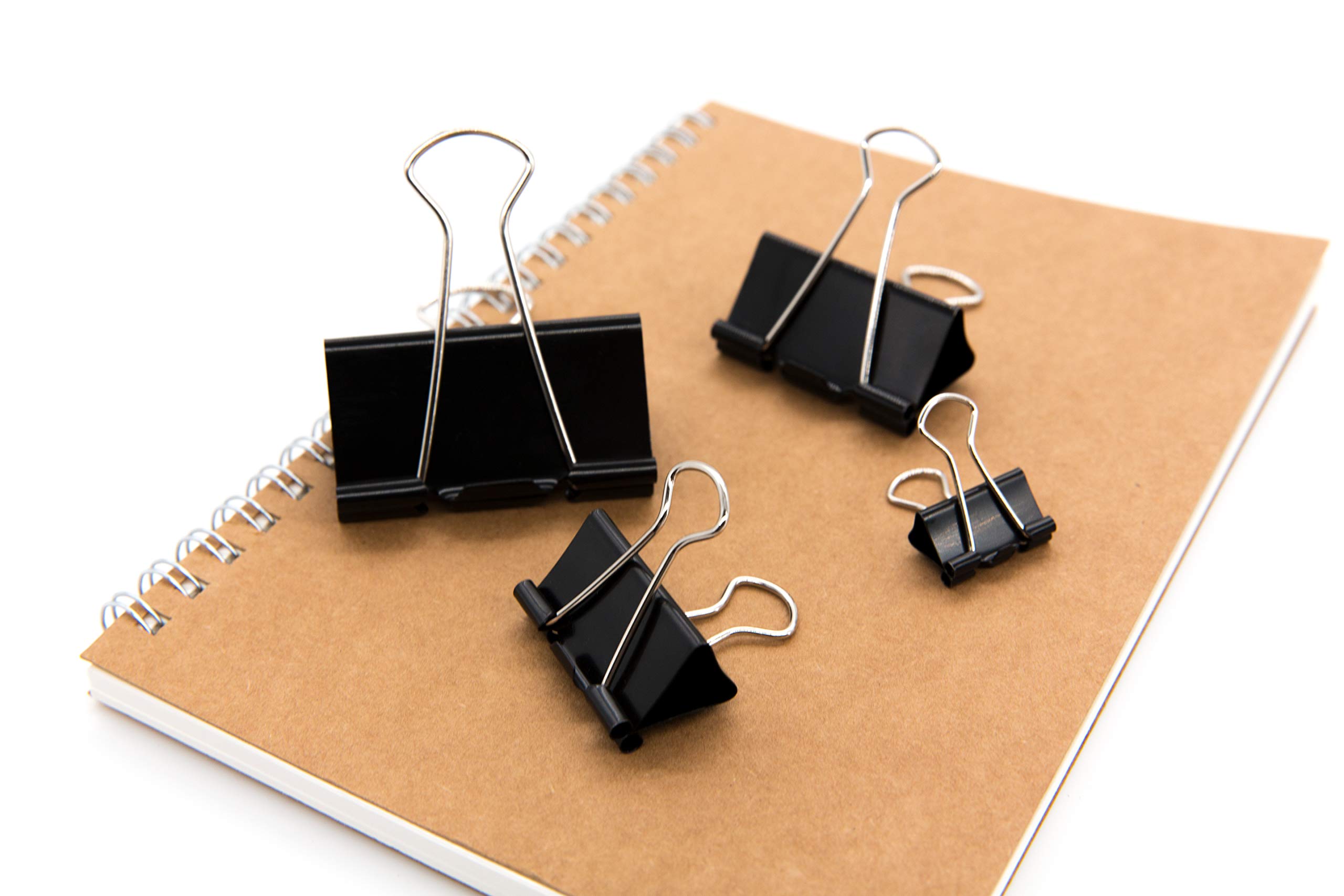 Premium Assorted Metal Binder Clips Set