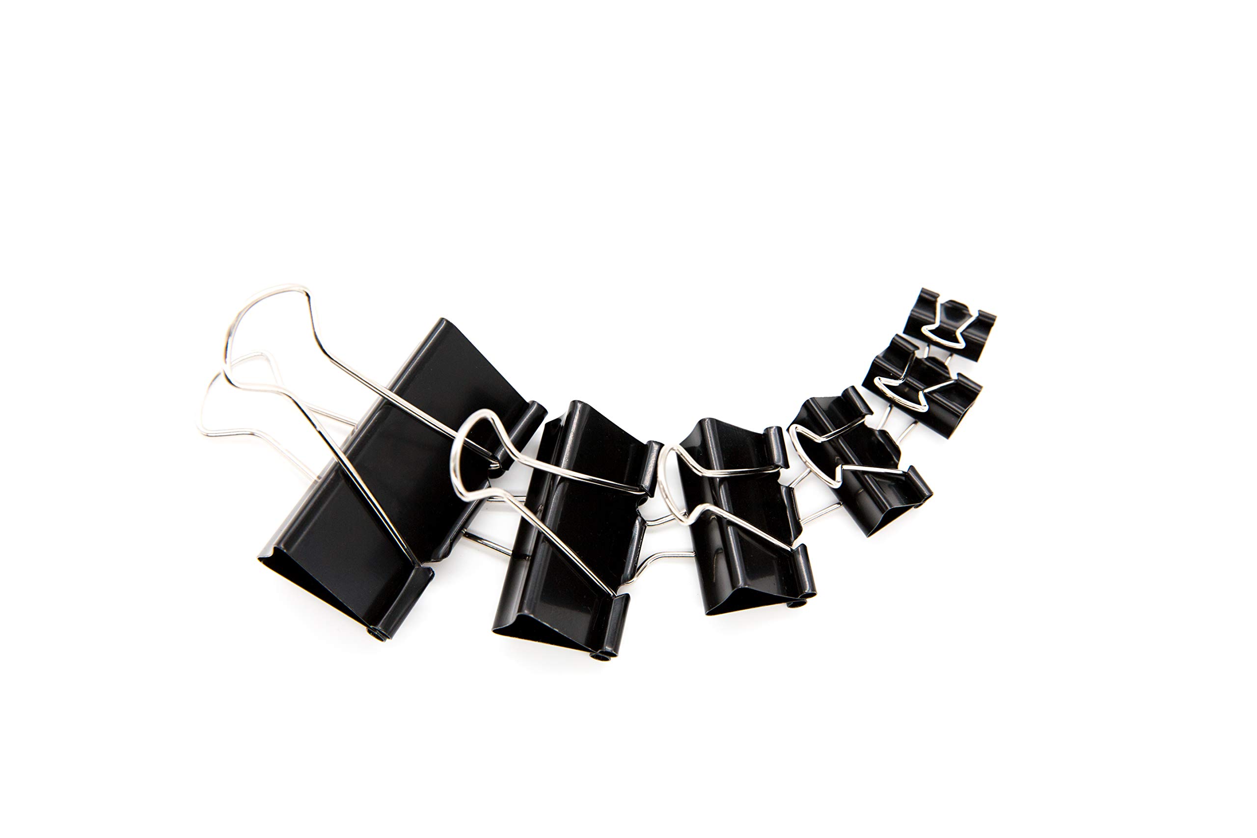 Premium Assorted Metal Binder Clips Set