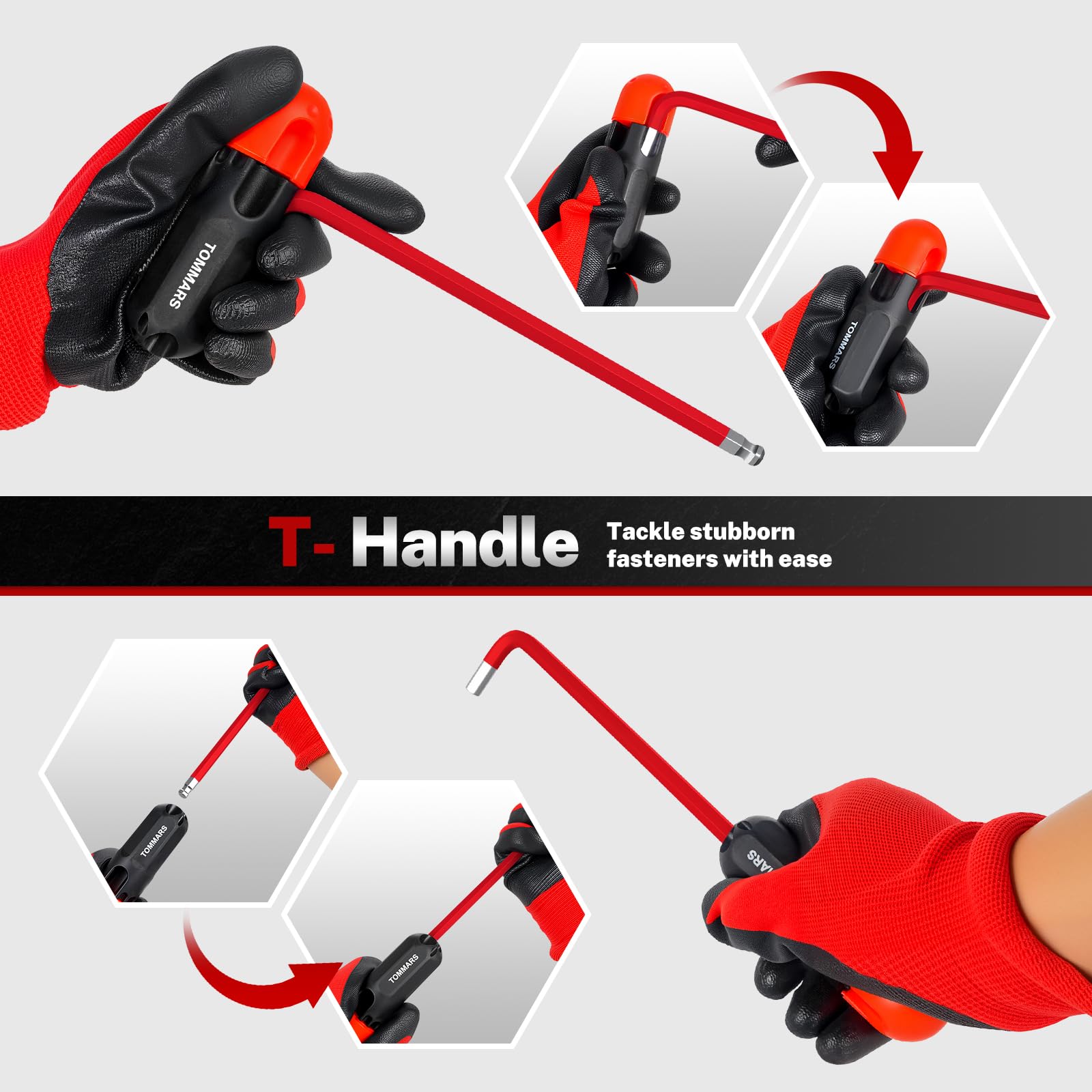 S2 Steel Magnetic Ball End Hex Key Set