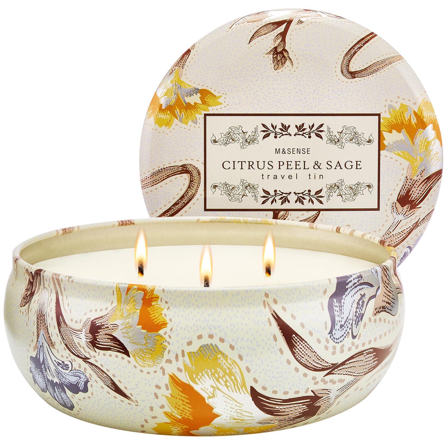 Citrus & Sage 3-Wick Soy Candle