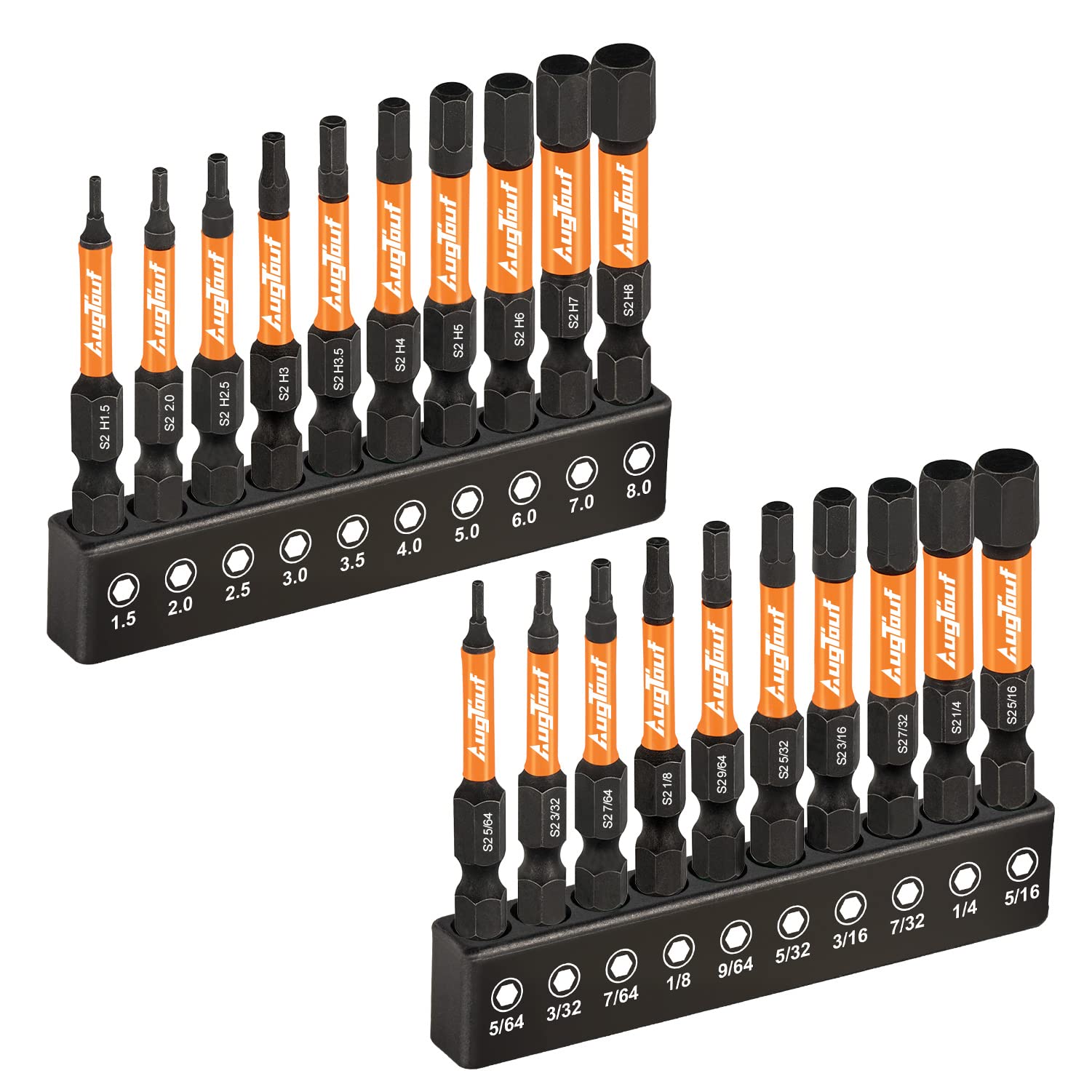 Precision S2 Steel Hex Impact Bit Set