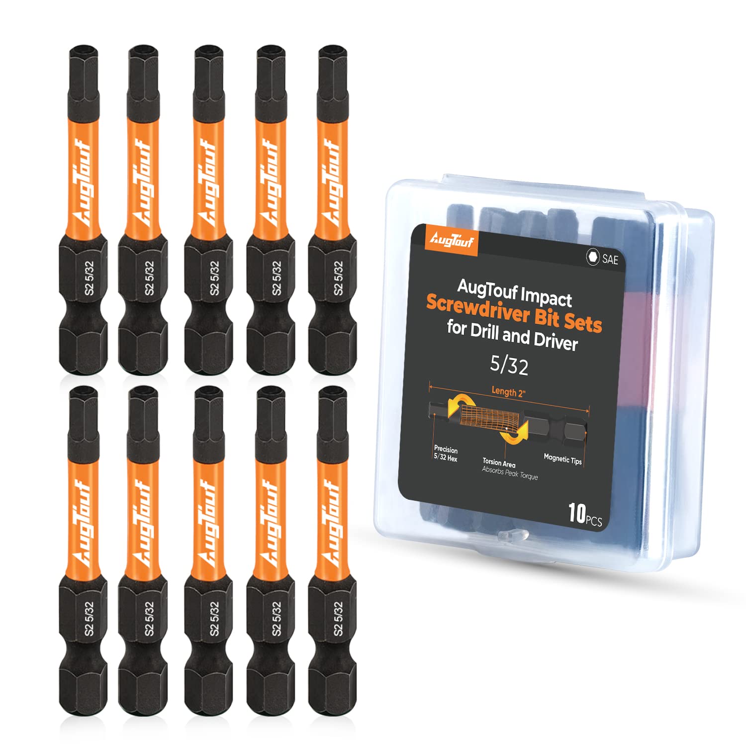 Precision S2 Steel Hex Impact Bit Set