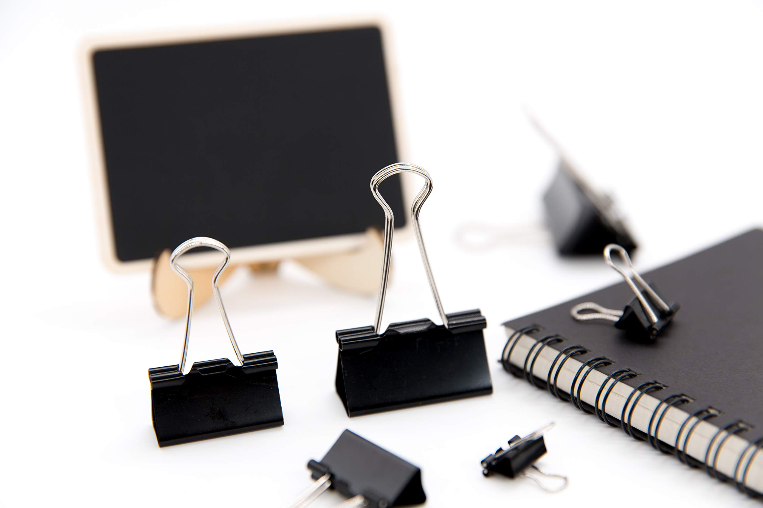 Premium Assorted Metal Binder Clips Set