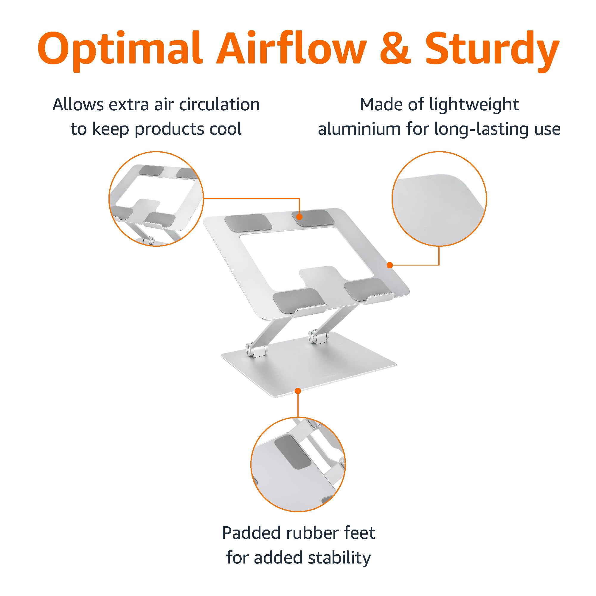 Ventilated Adjustable Ergonomic Laptop Stand