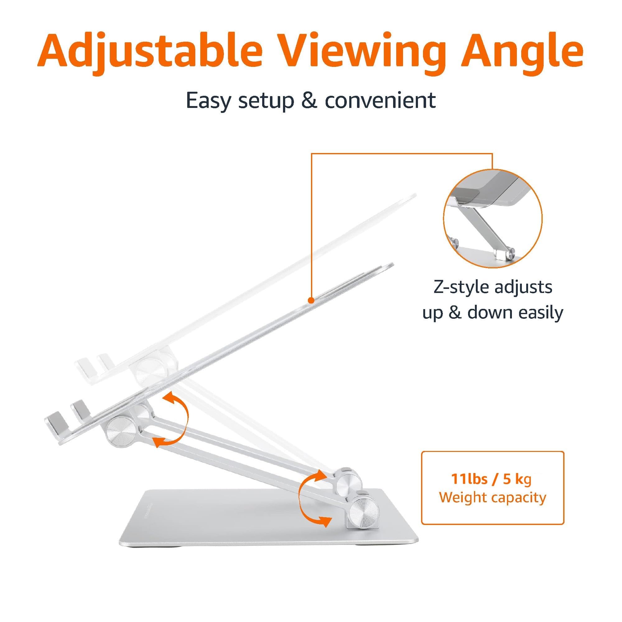 Ventilated Adjustable Ergonomic Laptop Stand