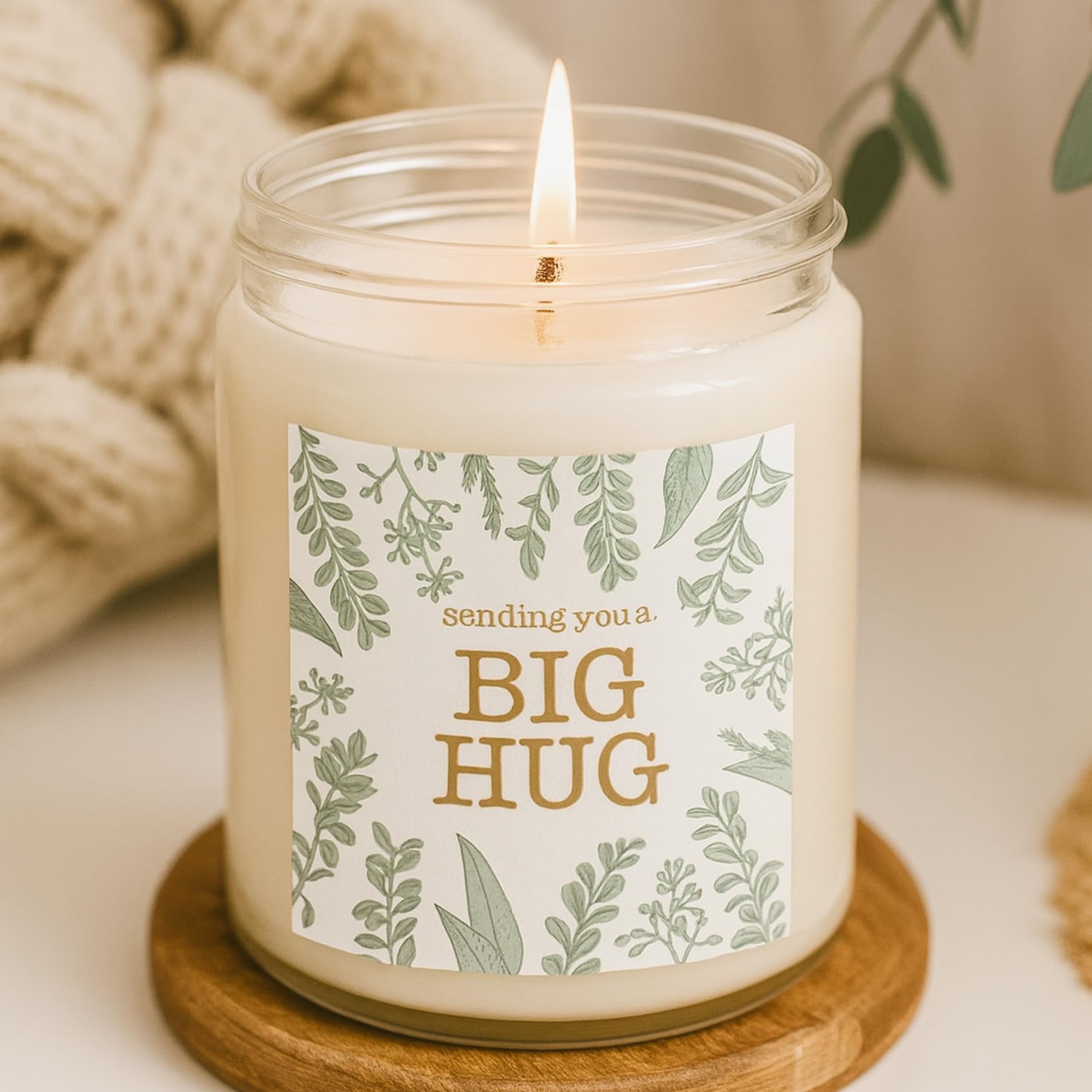 Lemongrass Lavender Scented Soy Candle